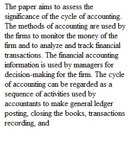 Financial Accounting Module 2 Short Paper